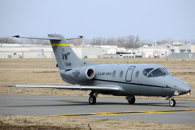 Beechcraft Beechjet (93-0648) - "Jayhawks", holding short, March 2013