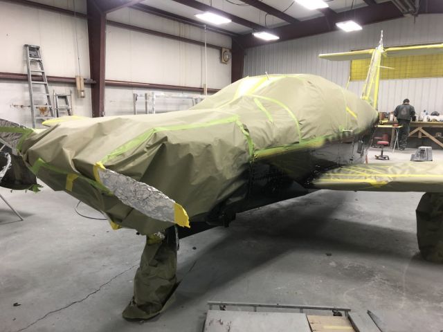 Piper Saratoga (N39577) - 2nd color and clear coat on