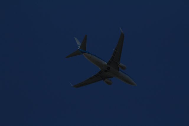 Boeing 737-700 (PH-BGK) - Boeing 737-700 van de KLM in de aanvliegroute naar de Aalsmeerbaan op Schiphol.