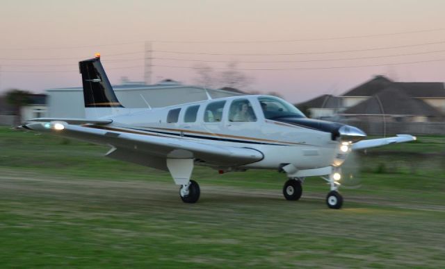 Beechcraft Bonanza (36) (N867LC) - N867LC on a landing rollout at Dry Creek airport