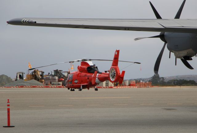 Aerospatiale Dauphin 2 (SA-365C) — - KMRY - US Coast Guard #6501 Port Angeles at Monterey Jet Center. Eurocopter MH-65D Dolphin