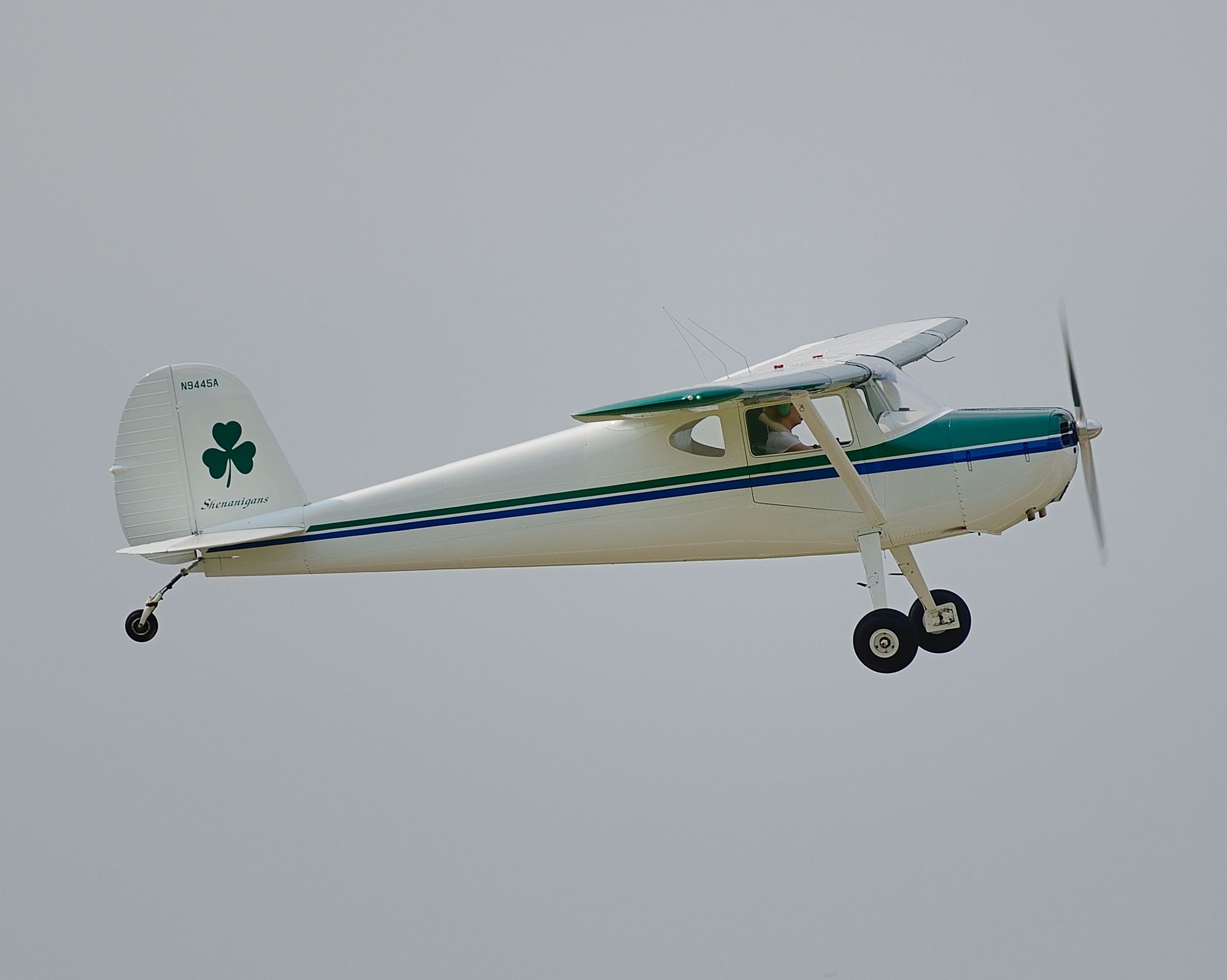 Cessna 140 (N9445A) - Departing Runway 8