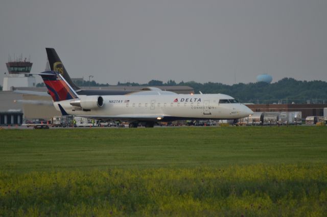 Canadair Regional Jet CRJ-200 (N827AY) - FLG3759 departing KFSD to KDTW - 6-7-2012