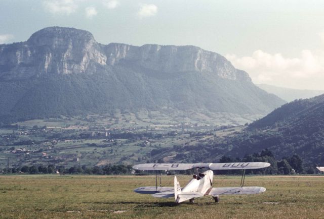 F-BBUU — - Stampe F-BBUU rReady for Take-off at Challes les Eaux, July 1958