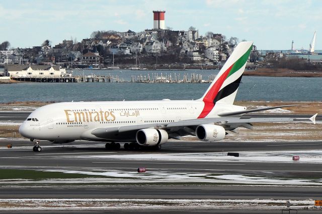 Airbus A380-800 (A6-EVE) - 'Emirates 238 Super' deom Dubai landing on 33L