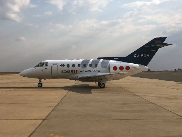 Hawker 800 (ZS-AOA) - 25 AUG 2018