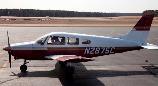 Piper Cherokee (N2875C) - At East Hampton (KHTO)