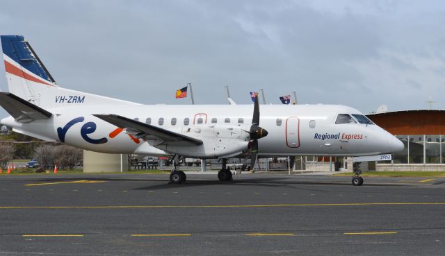 Saab 340 (VH-ZRM) - REX saab VH-ZRM at Flinders Island, Oct 2016