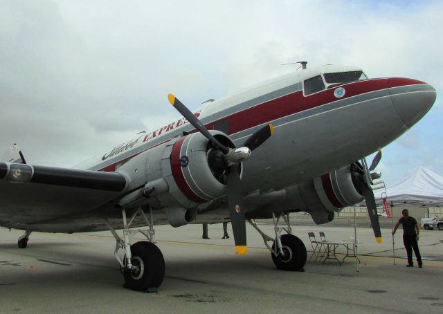 Douglas DC-3 (N103NA) - On display at Fullerton Airport day 5.9.2015.