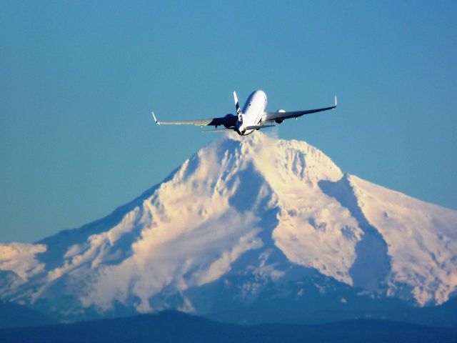 N612AS — - Mt. Hood looks good no matter whos flying towards it.