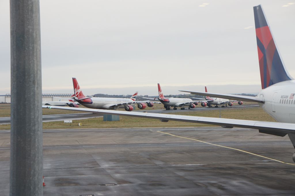 — — - Photo taken 12/19/2010.  These Virgin jets were parked, having been diverted to Shannon from London due to the snowstorm that wrought havoc on the British Isles.