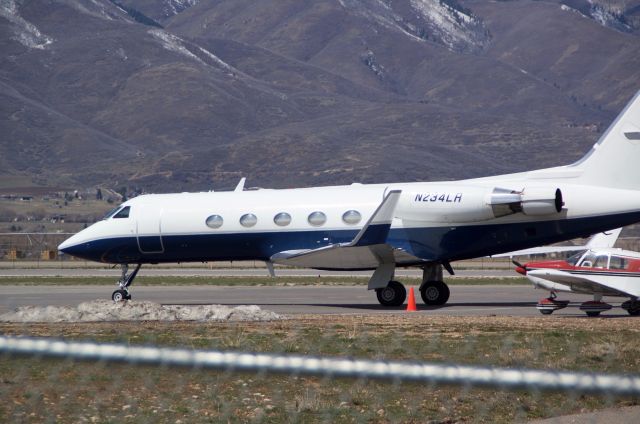 Gulfstream Aerospace Gulfstream 3 (N234LR) - Gulfstream 3 at Heber over spring break. It has noise reduction parts on the rear of the engines to be legal to fly. Plus this is the aircraft that was featured in Airplane Repo season 3. 