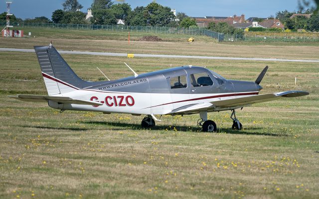 Piper Cherokee (G-CIZO) - Owned by Falcon Flying Services