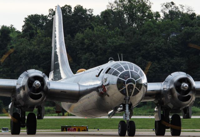 Boeing B-29 Superfortress (N69972) - “Doc” taxiing back into SUS after a ride flight during its 2021 “history restored” tour