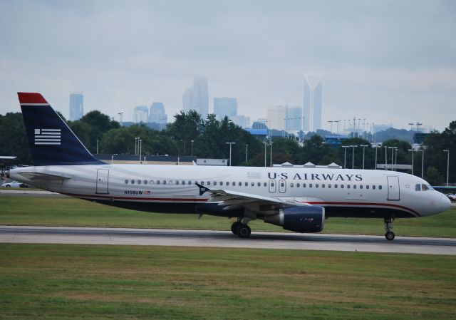 Airbus A320 (N108UW) - Rolling 18C - 7/12/10