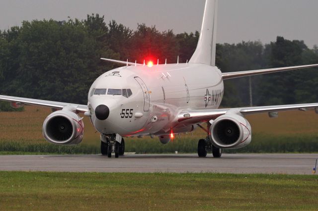 Boeing P-8 Poseidon (16-9555) - A U.S. Navy P-8 Poseidon from Squadron VP-30 Naval Air Station, Jacksonville lighting up an otherwise dreary afternoon at Airshow London Skydrive on 27 Aug 2021.