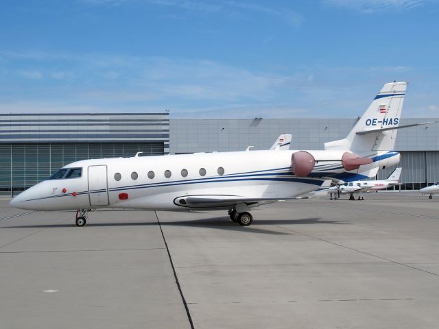 IAI Gulfstream G200 (OE-HAS) - At Vienna, Austria.