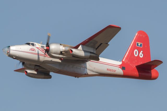 Lockheed P-2 Neptune (N9855F) - Departing for the Gap Fire.