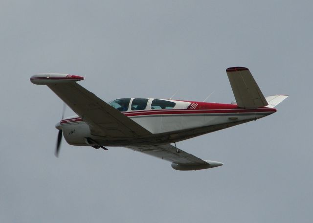 Beechcraft 35 Bonanza (N8571A) - 1949 Beech A35 taking off from Downtown Shreveport.
