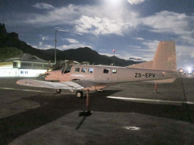 PACIFIC AEROSPACE 750XL (ZS-EPV) - Early morning departure from the Seychelles. 12 FEB 2017.