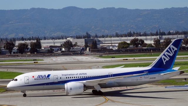 Boeing 787-8 (JA828A) - JA828A / Boeing 787-8 Dreamliner br /2015-03-01 NH172 Tokyo (NRT)-->San Jose (SJC) 17:51JST-->Landed 10:04