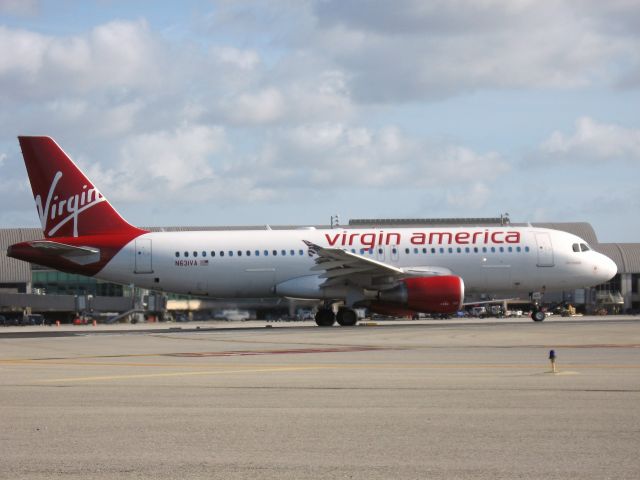 Airbus A320 (N631VA) - Holding on RWY 19R