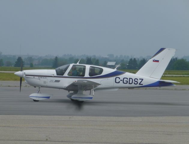 Socata Tobago (C-GDSZ) - Rolling on 23 at CYFD