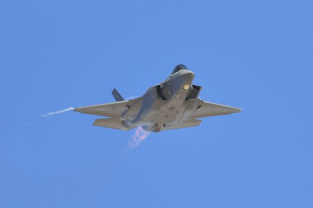 Lockheed F-35C (AFR175271) - USAF F-35 Lightning II demonstration flight at Nellis AFB during Aviation Nation 2019.