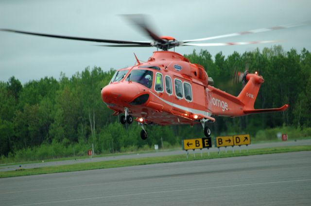 BELL-AGUSTA AB-139 (C-GYNL) - 2010 Agusta-Westland AW-139 (41238) landing at Peterborough Airport (May 28, 2019