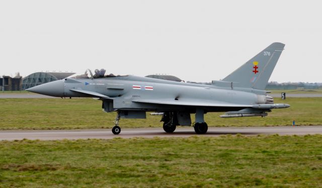 EUROFIGHTER Typhoon (GLA376) - TAKEN FROM CRASH GATE 1 AT EGXC