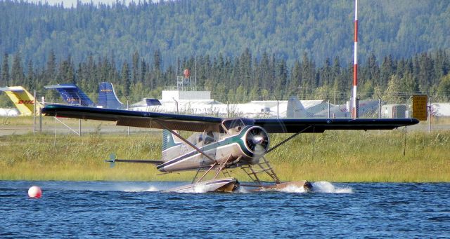 De Havilland Canada DHC-2 Mk1 Beaver (N73Q) - Turning into the wind.