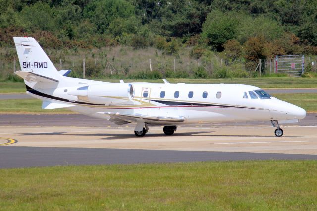 Cessna Citation Excel/XLS (9H-RMD) - Air Charter Scotland Europe Citation Excel lining up to depart rwy 06 on 9-Jun-23 heading for EINN as SCO426.