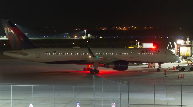 N659DL — - On May 12, 2022 Delta 317 was flying her regular early evening flight from ATL-MSP. Due to weather in Mini the aircraft diverted to Des Moines. Here the flight is pushing back from DSM's Gate A4 Heavy Line to complete the route. The plane would arrive in Minneapolis at 11:40 PM, 2 hours 47 minutes late—8:53 PM scheduled arrival. Photo taken May 12, 2022 at 10:08 PM with Nikon D3200 at 70mm.