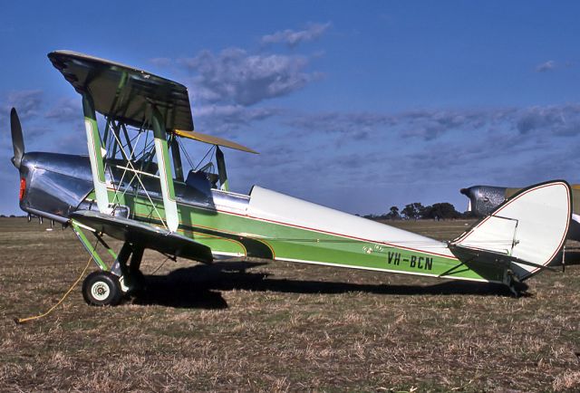 VH-BCN — - DE HAVILLAND DH-82A TIGER MOTH - REG VH-BCN (CN ) - KYABRAM VICTORIA AUSTRALIA - YKYB 26/3/1989 KYABRAM AIR SHOW 1989.