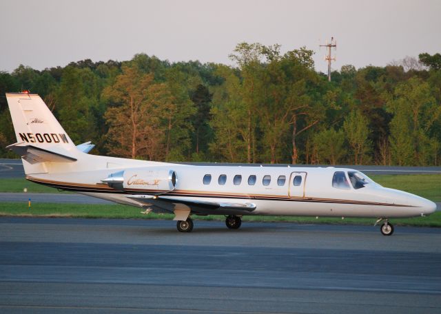 Cessna Citation V (N500DW) - DARWAL INC arriving at KJQF - 4/17/11