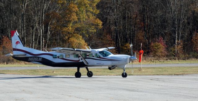 Cessna Caravan (N626LM) - Taxiing to parking is this Skydive Sussex 1998 Cessna 208B Grand Caravan in the Autumn of 2024.