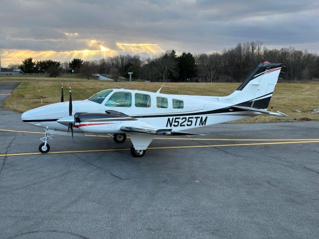 Beechcraft Baron (58) (N525TM) - At Queen City Airport, Allentown PA