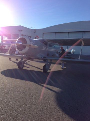 Beechcraft Staggerwing (N41344) - On the Aero Mark ramp @ KIDA Idaho Falls