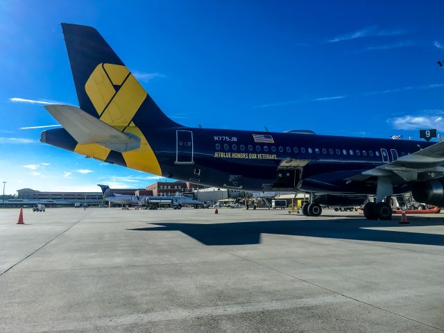 Airbus A320 (N775JB) - JetBlues "Vets in Blue" Livery Honoring the Men and Women of the armed services.