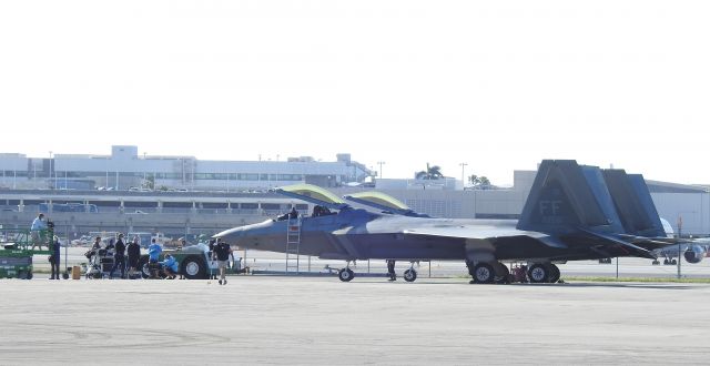 Lockheed F-22 Raptor (AFR08156) - 08-4156 before Ft Lauderdale Airshow 11-19-2020