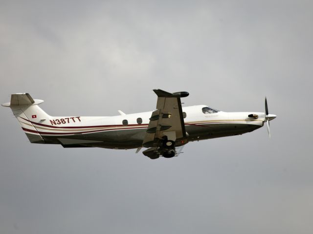 Pilatus PC-12 (N387TT) - Take off.
