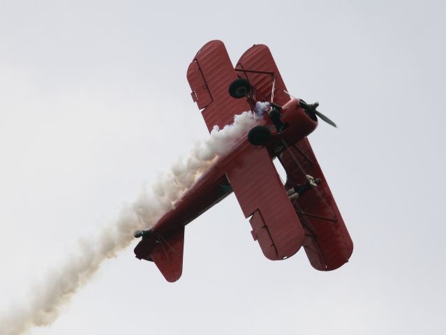 Boeing PT-17 Kaydet (N65263) - Know as "Satan" this is a Wing Walking Act.