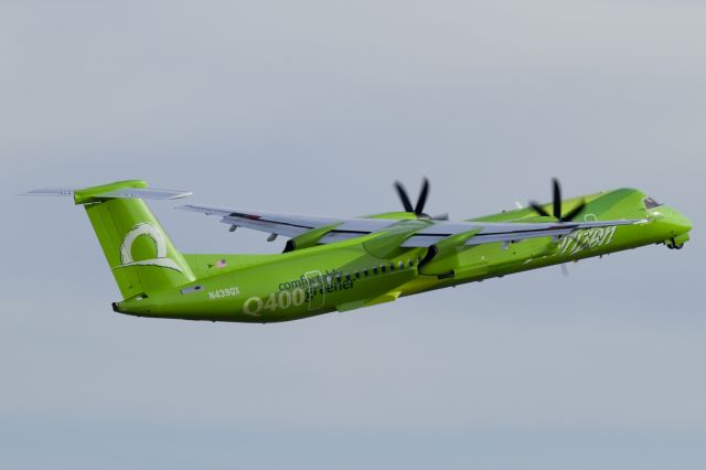 de Havilland Dash 8-400 (N439QX) - Horizon Air Comfortably Greener Q400 climbing out of PDX