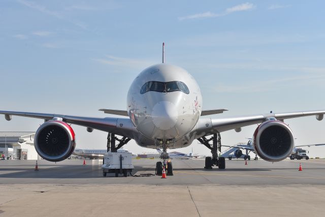 Airbus A350-1000 (G-VPRD) - 11-09-23. First visit of a Virgin A350 to IND. In town to pick up the Indianapolis Colt's football team to take them to EDDF/FRA, to play our arch nemesis the New England Patriots on 11-12-23 