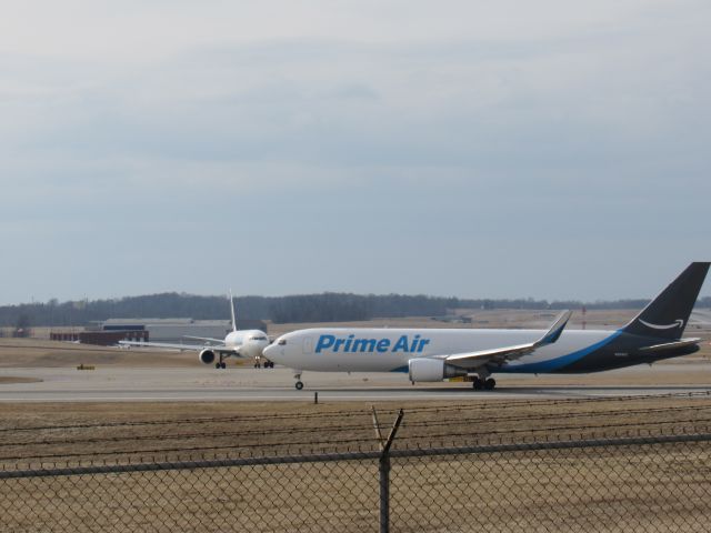 BOEING 767-300 (N569AZ) - A Prime air 767 Departing on 18L, taken from the AVA.