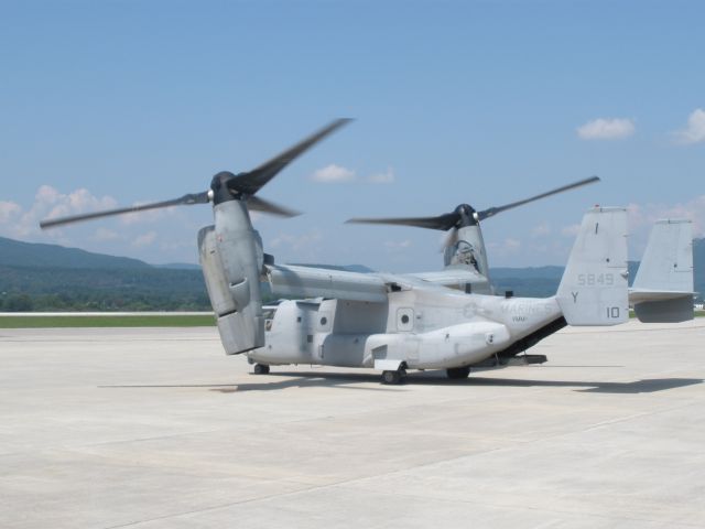 Bell V-22 Osprey (N5849) - After a looong start up process finally a taxi out.Video of the departure on youtube @r123154.