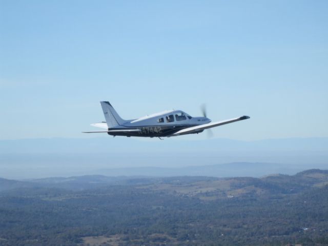 Piper Turbo Arrow 3 (N47442) - In flight over Auburn enroute Grass Valley picture taken by Jim Braddock and Greg Conklin