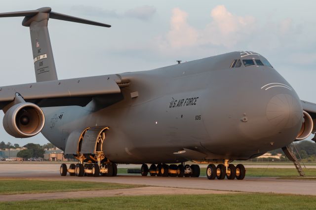 Lockheed C-5 Galaxy (86-0015) - A C-5 Galaxy parking at EAA Airventure 2019. 