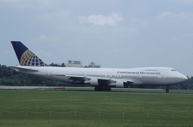 Boeing 747-200 (N17025) - Departure at Narita Intl Airport Rwy16R on 1998/09/05