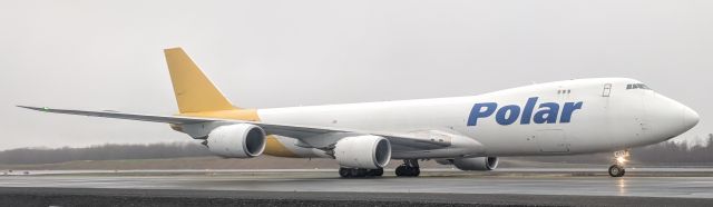 BOEING 747-8 (N851GT) - Cargo Apron taxiwway near UPS terminal, Anchorage International Airport.